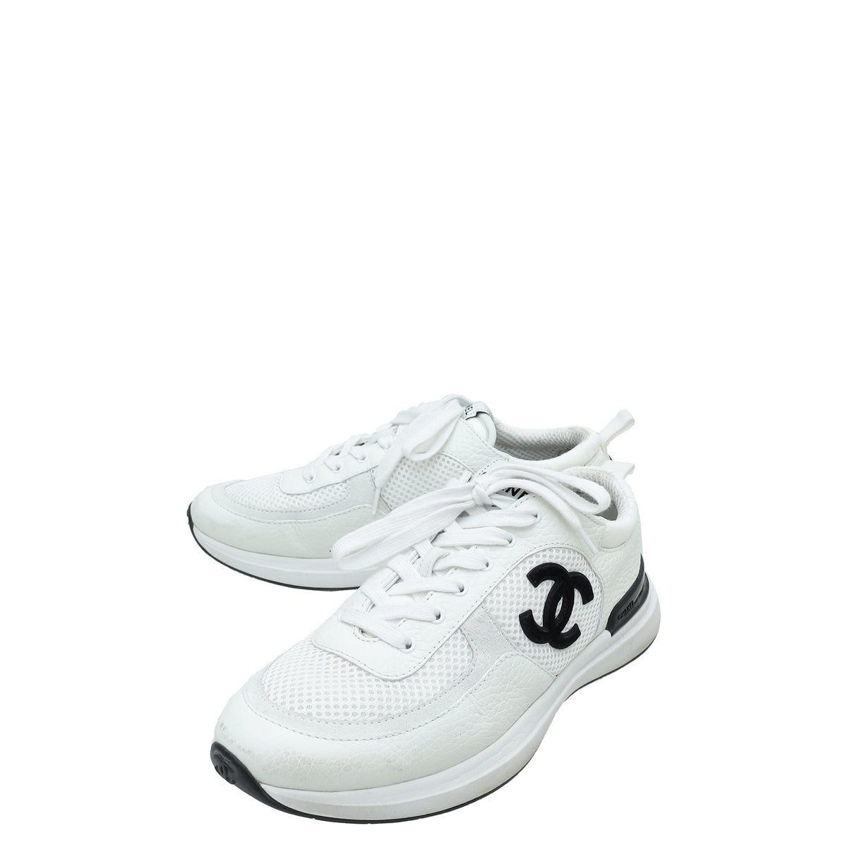 Chanel 'CC' Logo All Black Suede Sneakers at 1stDibs | chanel all black  trainers, chanel trainers all black